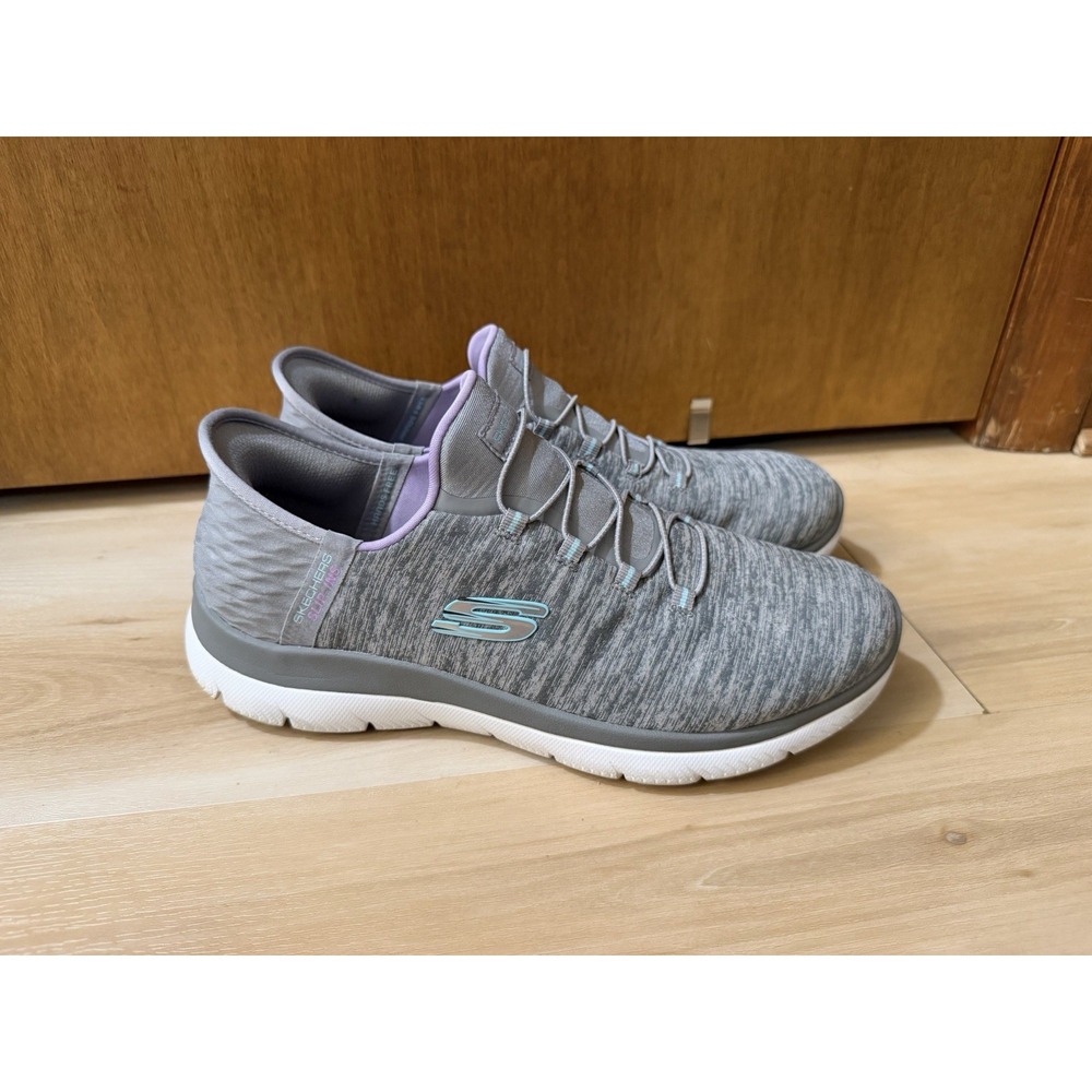 Skechers Slip-ins Summits Bungee Sneaker Dazzling Haze Gray Women's Size 10
